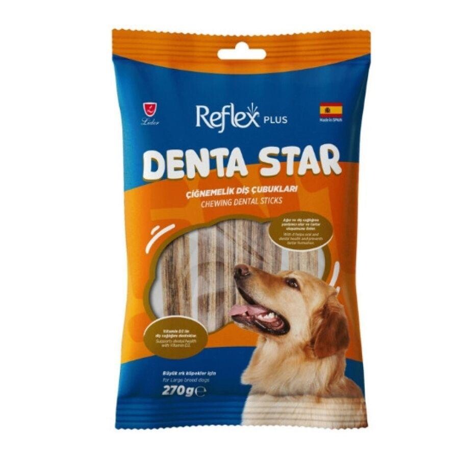 Reflex Plus Denta Star Diş Sağlığı Destekleyici Büyük Irk Köpek Ödül Maması 270 GR | SRC: Barcode: 8698995035606